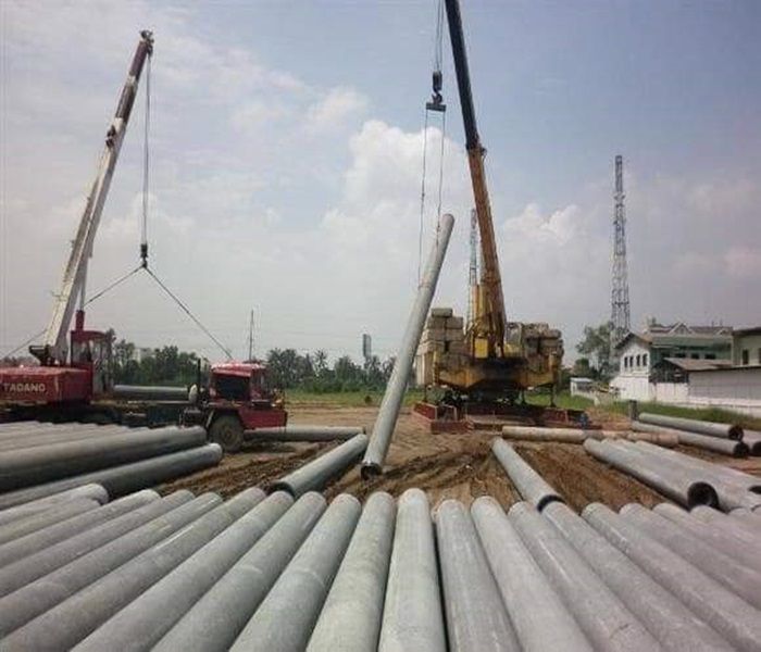 Ép cọc ly tâm d300 tại huyện Bình Chánh,giá rẻ,trọn gói