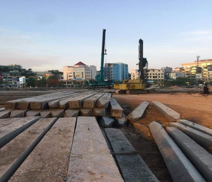 Ép cọc bê tông tại huyện Châu Thành-An Giang