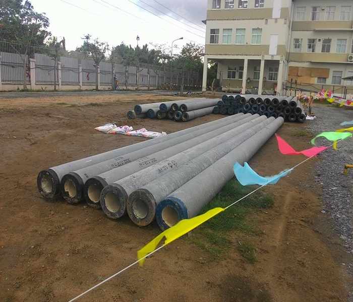 Ép cọc ly tâm D300 tại quận 12,giá rẻ trọn gói
