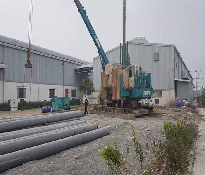 Ép cọc ly tâm D300 tại quận 3,giá rẻ,trọn gói