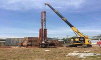 Ép cọc 300x300 thép Việt Úc